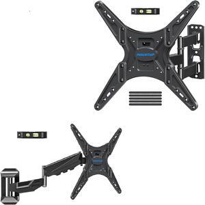 MOUNTUP Height Adjustable TV Wall Mount & Full MotionTV Wall Mount Bundle