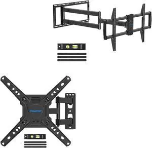 MOUNTUP MU0018 Swivel TV Wall Mount for 26-50 Inches TVs & MU0059 Long Arm Full Motion TV Wall Mount for 42-90 Inches TVs Bundle