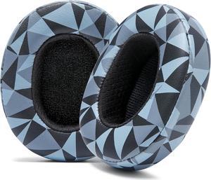 WC Wicked Cushions Extra Thick Earpads for Skullcandy Crusher/Evo/Hesh 3 Headphones & More | Improved Durability & Thickness for Improved Comfort and Noise Isolation | Geo Grey
