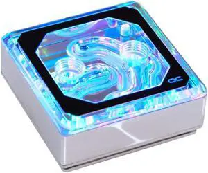 Alphacool Eisblock XPX Aurora Edge CPU Water Block, Digital RGB, Chrome/Plexi