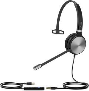 Yealink UH36 Series Headset, Wired Single-Ear | Teams Certified (UH36 Mono)