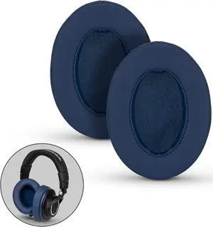 Brainwavz Replacement Memory Foam Earpads for Large Over The Ear Headphones, Dark Blue