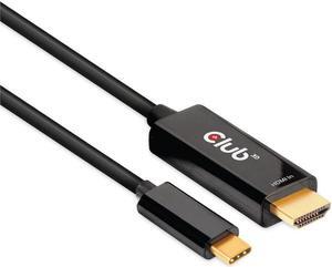 Club 3D CAC-1334 HDMI 2.0 to USB Type C 4K60Hz M/M Active Cable 1.8m-6ft, NOT for Mac Systems