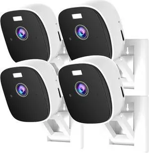 4PCs Wifi Security Camera for Home, 4MP Indoor Security Camera with Magnetic Mount, Window Security Camera with 24/7 Playback, Color Night Vision, 2-Way Audio, Cloud & SD, Works Alexa&Google Assistant