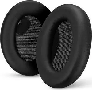 Replacement Earpads for Sony WH-1000XM4 Headphones - Soft Vegan Leather Cushions for Extra Comfort, Easy & Quick Installation, by Brainwavz (Black)