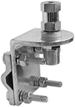 Accessories Unlimited AUC3 3-Way Aluminum Mirror Mount with 0.38 x 24 in. Stud & SO239 Connection