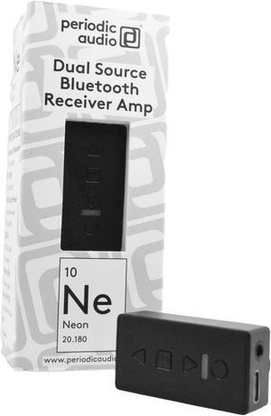 Periodic Audio Neon Bluetooth 5.2 Amplified Receiver for Wired Headphones, Professional Condenser Microphone for phonecalls, AAC, AptX, Single Press Switch Between Two Sources