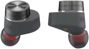 Bowers & Wilkins Pi5 S2 True Wireless Earbuds - Active Noise Cancellation, Qualcomm aptX Technology, Bluetooth, Crystal-Clear Calls, Wireless & 15-Minute Quick Charging, Storm Grey