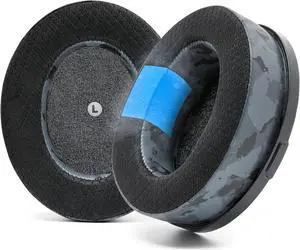 WC Freeze Penrose - Hybrid Fabric Cooling Gel Replacement Earpads for Audeze Penrose & Mobius, Made by Wicked Cushions, Improved Durability, Thickness and Sound Isolation | Black Camo