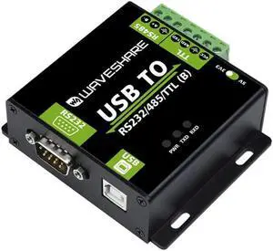 Coolwell Waveshare USB to RS232/485/TTL Converter Onboard FT232RL Industrial Grade USB to RS232 Converter Support Mac Linux Android Windows 11/10 / 8.1/8 / 7