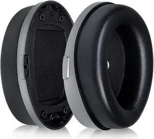 HyperX Earpads Replacement Protein Leather Ear Pads Cushions Cover Repair Parts Compatible with Kingston HyperX Cloud Orbit S-Gaming Headsets (Black with Buckle)