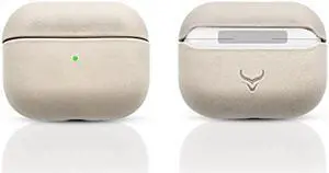 CRETANBULL Genuine Leather Airpods 3 Case - Airpods 3rd Generation Case Compatible with Magsafe & Supports Wireless Charging - Pop Out Your Airpods with Ease (Clay)