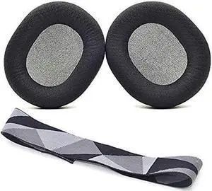 Arctis 7 Arctis 9 Repair Parts Suit Replacement Ear Pad and Headband Pad Compatible with SteelSeries Arctis 7 / Arctis 9X / Arctis pro Lossless Wireless Gaming Headset(C)