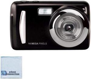 eCostConnection 16MP Megapixel Compact Digital Camera and Video with 2.4" Screen and USB cable with cleaning Microfiber