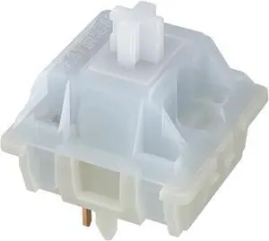 kutethy Gateron Switches Milky White Mechanical Keyboard Yellow 5pins for All MX Mechanical Keyboard(108 Pcs, White)