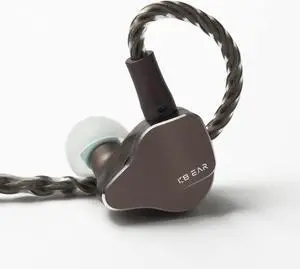 keephifi Kbear Aurora in Ear Monitor, 10mm Strong Magnetic Nano Titanium-plated Diaphragm Earphone for Clear Sound, with Detachable Cable Headset, HiFi Bass Noise-Isolating Earbud (Matte Gray)