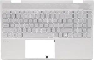 New Palmrest for HP Envy 15.6" 15-ED 15M-ED 15M-ED0013DX 15-ED1055WM TPN-C149 Upper Case with Backlit Keyboard L93226-001 L93227-001 L97270-001