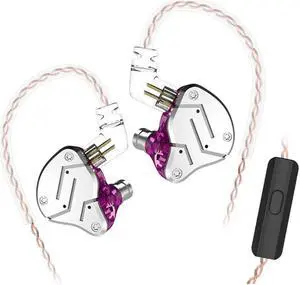 KZ ZSN HiFi in Ear Earphone, KZ Headphone High Resolution Dual Drivers 1BA 1DD in Ear Earbuds with HD Microphone Remote Line Contro