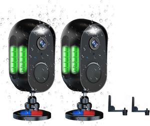 LETSCEE Cameras for Home Security Outdoor Indoor,Security Cameras Wireless Outdoor Battery Rechargeable Wifi,2K Night Vision, Motion Detection,No month fee SD card/Cloud storage,Weather proof