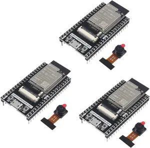 MELIFE 3pcs ESP32 ESP32-WROVER Dev Board Compatible with Camera Wi-Fi Bluetooth Module, C Python Code, Detailed Tutorials, Example Projects
