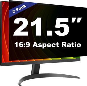 Pozlle [2 Pack] 21.5 Inch Computer Privacy Screen Shield for 16:9 Widescreen Desktop Monitor - Anti-Glare Blue Light Privacy Filters and Anti Spy Privacy Screen Protector Film