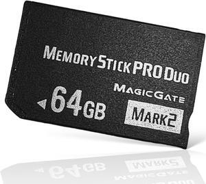 64GB Memory Stick Pro Duo (Mark2) - Compatible with PSP 1000, 2000, and 3000 Expansive Storage Capacity for PSP