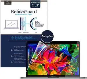 RetinaGuard Anti Glare & Anti Blue Light Screen Protector for MacBook Air 13 inch M1 (2018-2020), SGS and Intertek Tested, Blocks Excessive Harmful Blue Light, Reduce Eye Fatigue