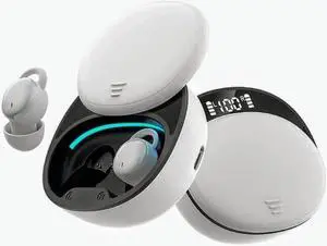 Bluetooth Earbuds,Wireless Sleep Ear Buds Invisible - Bluetooth 5.3 Mini Sleeping Earbuds for Side Sleepers Small Ears Canal,Discreet in-Ear Tiny Earphones for Work Driving Running Workout (White)