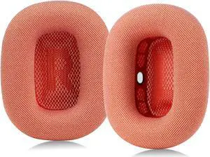 Sinowo Upgraded Ear Cushions for Apple AirPods Max Headphones, Mesh Fabric Replacement Ear Pads Cover with Memory Foam and Magnet,Closer to The Original(Pink)