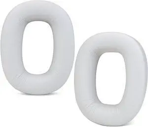 SINOWO Replacement Earpads for Bowers & Wilkins PX8/PX7 S2 Wireless Noise-Cancelling Headphones(Do Not Fit PX7),Ear Pads Cushions with Noise Isolation Memory Foam,Soft Protein Leather-White