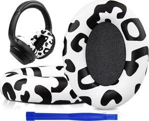 SOULWIT Professional Earpads Cushions Replacement for Sony WH-1000XM3 (WH1000XM3) Over-Ear Headphones, Ear Pads with Softer Protein Leather, Noise Isolation Memory Foam, Added Thickness (Snow Leopard)