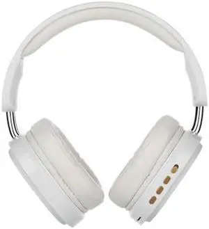 SUNJOM Bluetooth Headphones Over Ear Headphones Built-in Mic,Wireless Headset with Hi-Fi Deep Bass Foldable Lightweight 28H Playtime Headset for iOS or Android for Sports,Home,Office-White