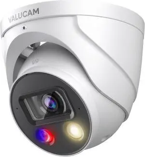 UltraHD 8MP Outdoor IP POE Camera, DMSS APP, 4K @30fps, TiOC Active Deterrent, 98ft Dual IR Color Vision F1.0, Indoor Network Camera, SMD4.0, 2-Way Audio, Vehicle & Human Detection, IVS, IP67, AI SSA