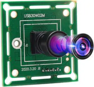 VGA USB Camera Module High Speed Wide Angle PC Camera for Computer 480P 60fps Mini UVC USB2.0 Webcam Board with 100degree No Distortion Lens CMOS OV7725 Industrial CCTV Lightburn Camera for Laptop