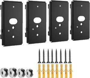 Yaotieci (Pack of 4) Wall Mount Bracket for Bose SlideConnect UB-20 Series II, UFS-20, WB-50, Lifestyle 525 535 III/ 600, Soundtouch 300/520, CineMate 520 with Screws Kit