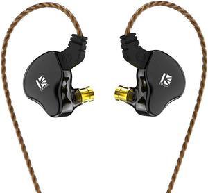 KBEAR KS2 iem, in Ear Monitor Headphones Hybrid 1BA 1DD Wired Earbuds Stereo Bass HiFi IEM Earphone Noise Cancelling High Resolution with Detachable Cable for Running Gaming Sport (with mic, Black)