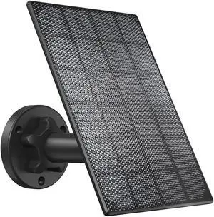 ZOSI Solar Panel Power Supply,IP66 Weatherproof,Non-Stop Charging for ZOSI Wire Free Home Security Outdoor Rechargeable Battery Cameras C1 Pro,C306 Pro