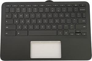 LTPRPTS Replacement for HP Chromebook 11 G9 EE M47382-001 Laptop Upper Case Palmrest Keyboard Assembly Part Black