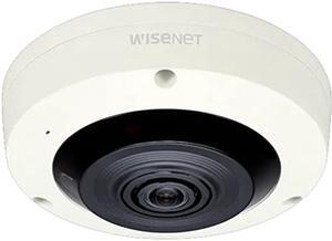 Hanwha Techwin XNF-8010R X-Series 6MP sensor 360deg Indoor Fisheye Camera, 1/1.8" CMOS, 2048x2048 Resolution, 1.6mm (192degx192deg) Lens w/Simple Focus, WDR 120dB @30fps, PoE or 12VDC