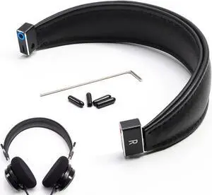 Voarmaks True Lambskin Leather Head Pad Aluminum Alloy Removable Headband Steel Beam Compatible with Grado SR60e SR60i SR80e SR80i SR125e SR225e SR325e SR325i RS GH 1 2 3 4 Alessandro MS-1/2 PS GS