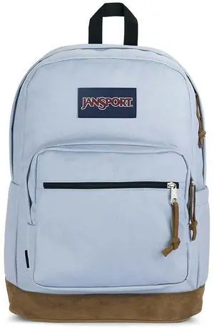 JanSport Right Pack Backpack - Durable Daypack with Padded 15" Laptop Sleeve, Spacious Main Compartment & Integrated Water Bottle Pocket - Blue Dusk