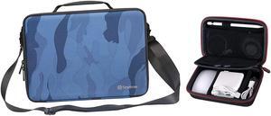 Smatree Hard Shell Laptop Shoulder Bag With Travel Electronics Accessories Organizer Bag Compatible for 12-13.3 inch MacBook Pro/MacBook Air, 12.9 inch iPad Pro, Surface Pro X/7/6/5/4