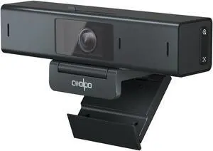 COOLPO Desk Mate Webcam, HDR Streaming Webcam, Document Camera, AutoFocus, Auto Tracking Webcam with Microphone and Software Control, HD 1080p Noise Reduction, Hybrid Webcam for Google Gemini