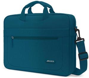 MOSISO Laptop Shoulder Messenger Bag Compatible with 17-17.3 inch Dell XPS/HP Pavilion/Ideapad/Acer/Alienware/HP Omen with Adjustable Depth at Bottom, Deep Teal
