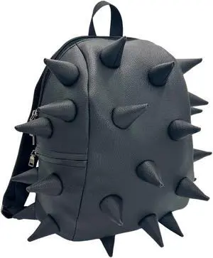 Madpax Spike Got Your Black Stylish Lightweight Compact Premium Faux Leather Daypack for Men & Women Durable Unisex Casual Travel 13" Laptop Commuter Bag