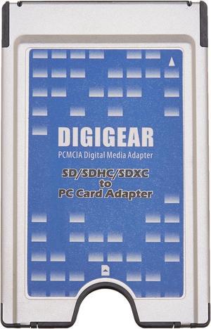 Digigear SD SDHC SDXC to PCMCIA PC Card, Adapter Supports, ATA Flash Memory