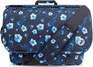 J World New York unisex adult Thomas Laptop Messenger Bag, Night Bloom, One Size US