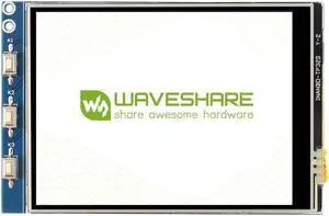 Waveshare 3.2inch Resistive Touch Display Compatible with Raspberry Pi 4B/3B+/3B/2B/B+/A+/Zero/Zero W/WH/Zero 2W Series Boards 320×240 Resolution SPI