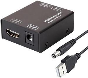 DTECH HDMI Signal Amplifier Booster Repeater 4K 60Hz YUV 444 18Gbps 1080P HDCP 2.2 CEC 3D 4K2K Extender Boost up to 164 Feet Compatible with VR TV Box Blu-ray Player HDTV Monitor Projector