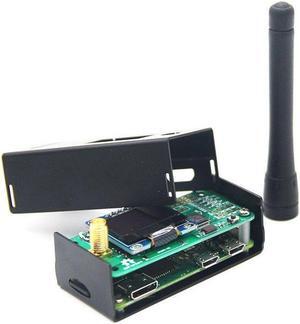 MMDVM Hotspot Spot Radio Station+ Antenna+OLED Display+ Black Case + Raspberry Pi-Zero W Support P25 DMR YSF D-Star UHF Expansion Board WiFi Digital Voice Modem